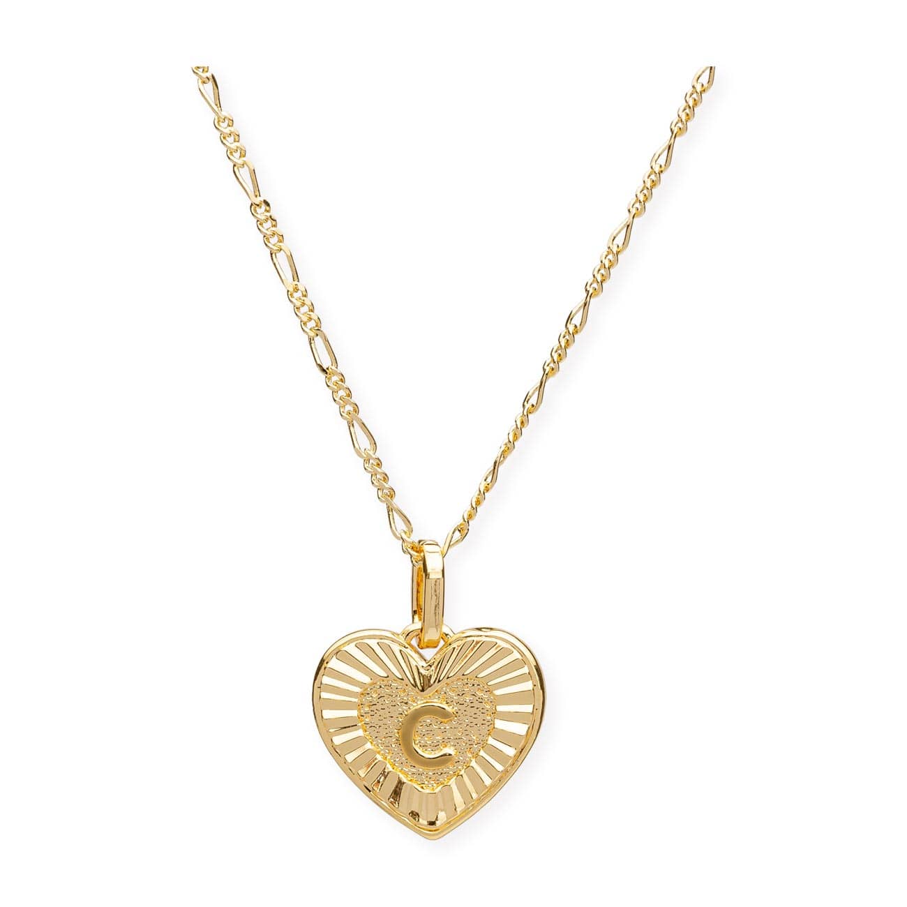 BRACHA Heart Initial Necklace