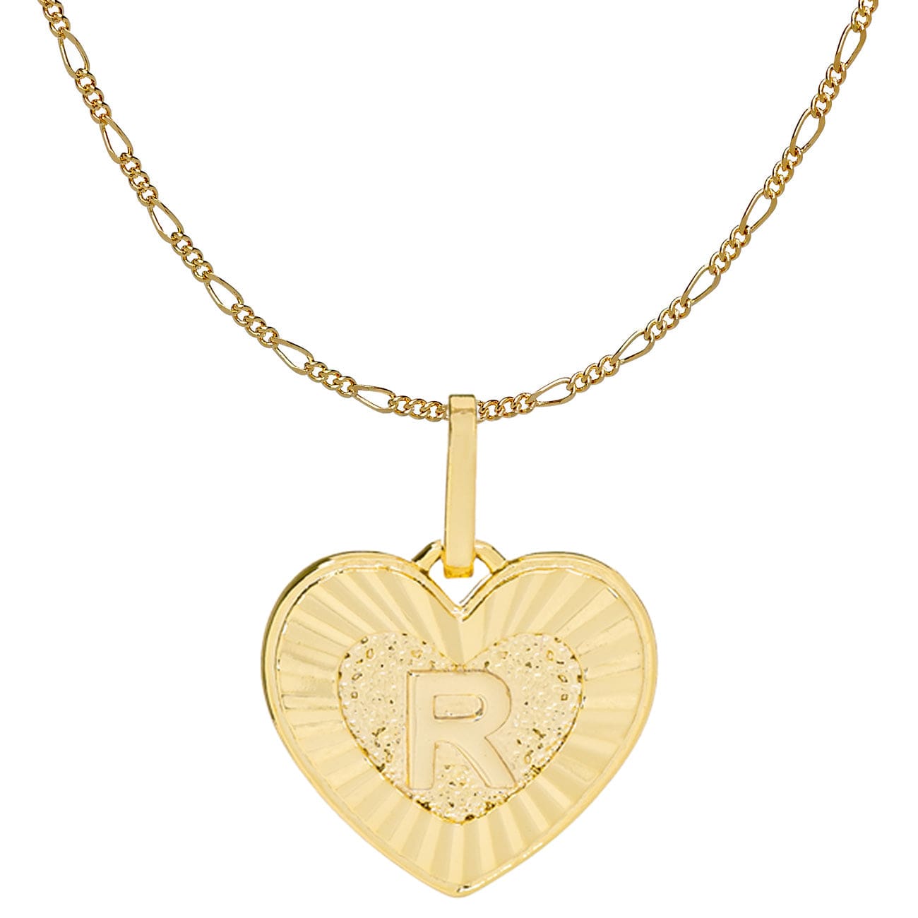 BRACHA Heart Initial Necklace