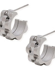 Rolly Silver Hoops Earrings by BRACHA