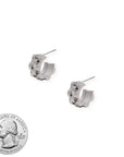 Rolly Silver Hoops Earrings by BRACHA