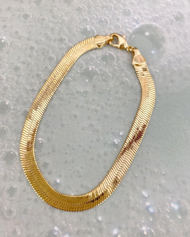 K initial sleek chain 14k gold plated 92.5 sterling silver wholesale  bracelet