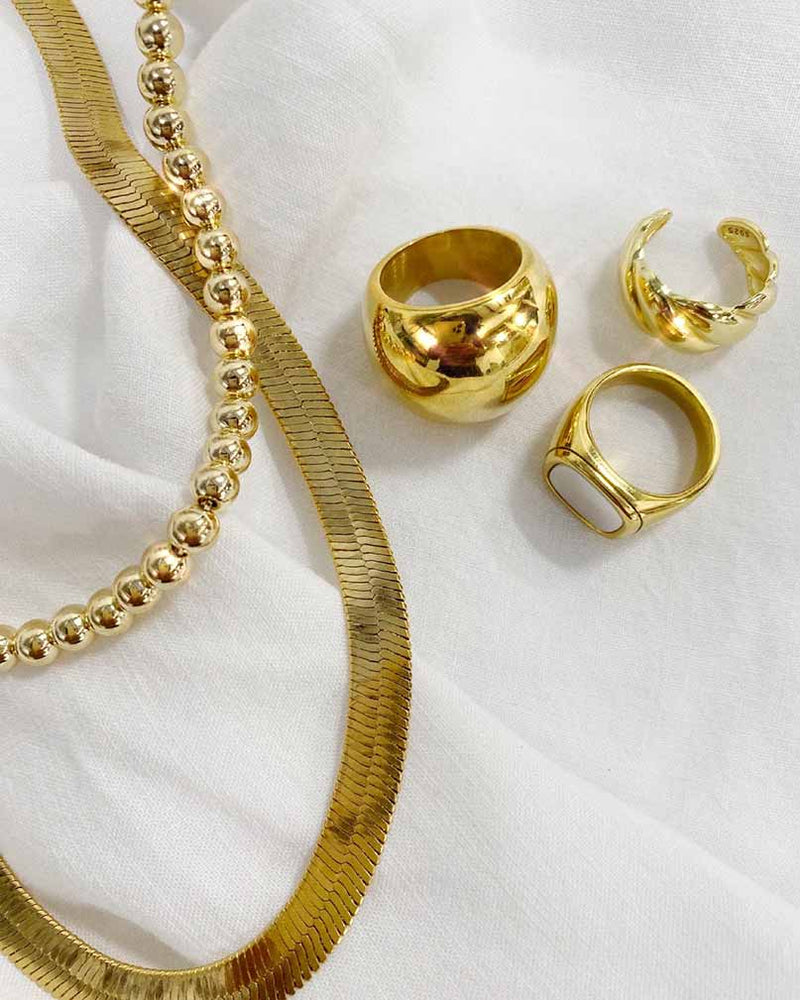 Thick Gold Filled Monte Carlo Necklaces BRACHA 