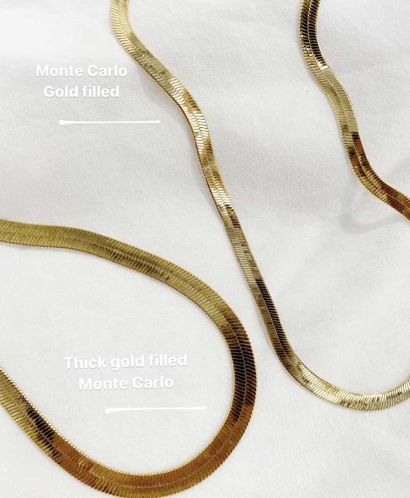 Monte Carlo Choker - Gold & Silber